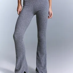 Bershka Women Bootcut High-Rise Trousers-picture-33