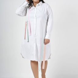 LastInch Striped Shirt Dress-image-6