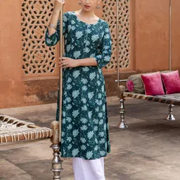 FIORRA Women Floral Printed Kurta-image-46