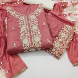 MANVAA Embroidered Unstitched Dress Material-image-36