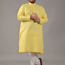 SOJANYA PLUS Men Printed Regular Kurta with Churidar-picture-47