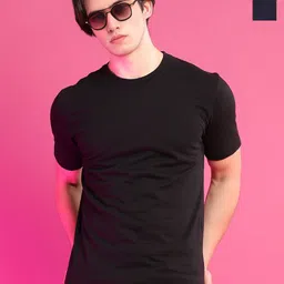 Moda Rapido Men Pack of 2 Solid Round Neck Cotton T-shirts-image-74