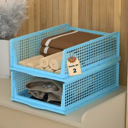 Myntra Elegant Homes Blue Set of 2 Regular Multi-Utility Organisers-35