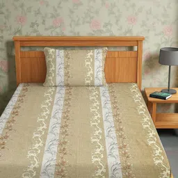 IVAZA Unisex Beige Bedsheets-image-29