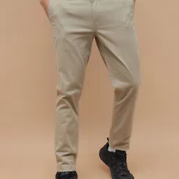 Fame Forever by Lifestyle Men Solid Mid-Rise Tapered Fit Regular Trousers-image-65