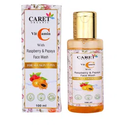 CARET ORGANIC Vitamin C With Raspberry & Papaya Face Wash For All Skin Type - 100 ml-14
