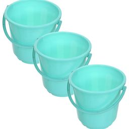 Kuber Industries Green 3 piece Solid Plastic Bath Accessories Set-image-58