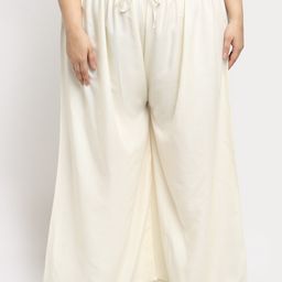 STYLE PREZONE Women Relaxed Flared Trousers-image-82