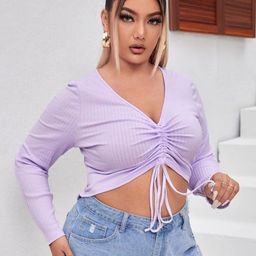 SXV STYLE Women Striped Pleated Cotton Crop Top-image-38