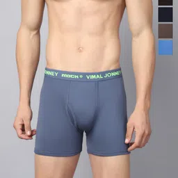 VIMAL JONNEY Pack Of 5 Assorted Cotton Breathability Trunks JONNEY_RED_B.._05-picture-12