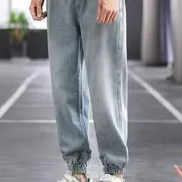 HERE&NOW Men Regular Fit Mid-Rise Heavy Fade Jeans-image-82