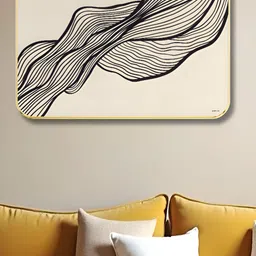 Aura Off White & Black Wood Abstract Wall Art-image-48