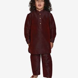 Pehanaava Boys Regular Thread Work Kurta with Pyjamas-12