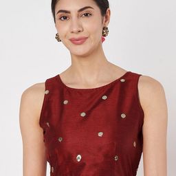 studio rasa Polka Dot Embroidered Crop Top-picture-52