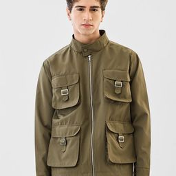 Snitch Men Mandarin Collar Solid Tailored Jacket-picture-4