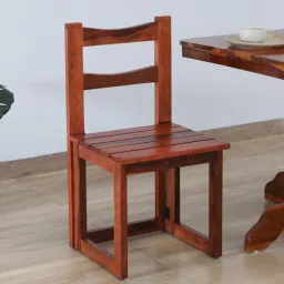 mudramark from pepperfry Manika Sheesham Wood Folding Dining Chair In Honey Oak Finish-picture-3