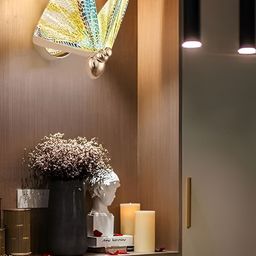 KINIS Gold-Toned & Blue Abstract Shaped Acrylic Wall Lamp-24