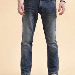VUDU Men Narrow Slim Fit Heavy Fade Stretchable Jeans-image-96