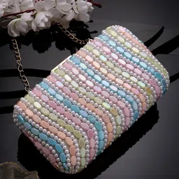 Anekaant Embellished Box Clutch-13