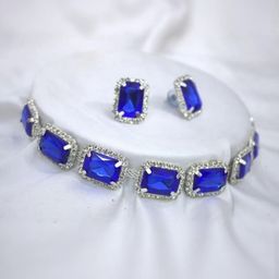 DENICRAAS Women Blue Necklace and Chains-image-3