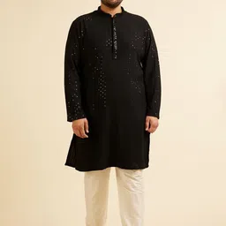 Manyavar Men Embroidered Regular Kurta with Pyjamas-48