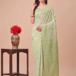 DIVASTRI Woven Design Zari Cotton Blend Saree-image-54