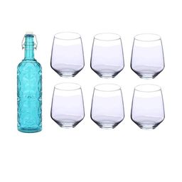 SOMIL Blue Glass Airtight Can Bottle-image-20
