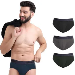 FREECULTR Pack Of 4 Basic Briefs FCP-XT-B-PB-POB-SEG-SG-S-10