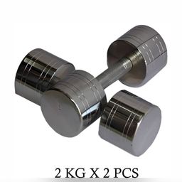 HackerX Set Of 2 Fixed Weight Dumbbell - 2Kg Each-11