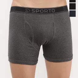 Sporto by Macho Pack Of 4 Mid-Rise Trunks-picture-33