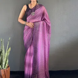 DIVASTRI Leheriya Printed Ready to Wear Leheriya Saree-image-4