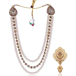 JIYANSHI FASHION Men Gold Jewellery Set-image-77