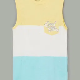 Fame Forever by Lifestyle Boys Colourblocked Round Neck Cotton T-shirt-image-31