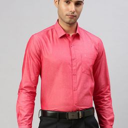Ramraj Men Spread Collar Solid Formal Shirt-image-64