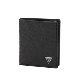 GUESS Men Geometric Textured Leather Two Fold Wallet-image-28