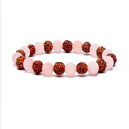 Divine souvenirs Unisex Brass-Plated Artificial Beaded Elasticated Bracelet-10