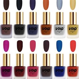 VOLO Set Of 12 Velvet Matte Nail Polish - 8 ml Each-image-76