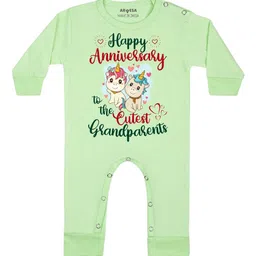 Arvesa Happy Anniversay GrandParents Printed Bodysuit-picture-15