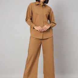 Orchid Blues Pure Cotton Shirt With Trousers-picture-34
