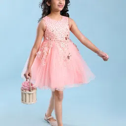 Mark and Mia Girls Self Design Fit & Flare Dress-image-57