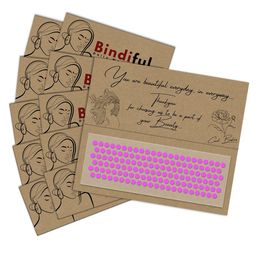 Comet Busters Bindiful Set Of 10 Traditional Round Bindis - Light Pink-18