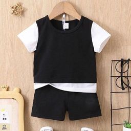 Moda Rapido Boys Colourblocked Round Neck T-shirt With Shorts-picture-20
