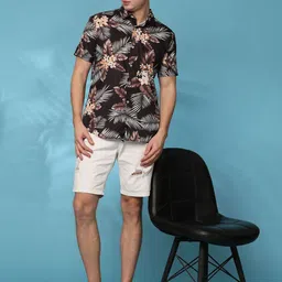 Moda Rapido Men Standard Floral Opaque Printed Casual Shirt-picture-44