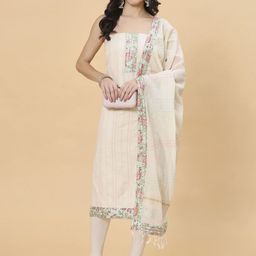 Meena Bazaar Embroidered Unstitched Dress Material-image-51