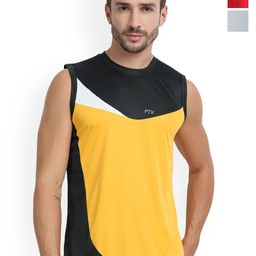 FTX Pack Of 3 Colourblocked Dry-Fit Round Neck Gym Vests 709-1_709-3_709-8-S-image-106