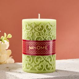 Fabindia Green 1 pieces Pillar Candle-44