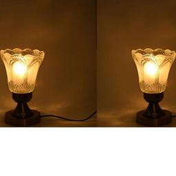 SOMIL White Glass Cylinder Table Lamps-image-90