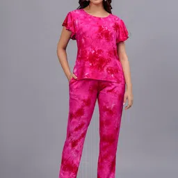 Bachuu Printed Top With Trouser Co-Ords image 1