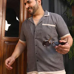 Instafab Plus Men Comfort Colourblocked Casual Shirt-image-22
