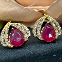 VANSHIKA JEWELS Diamond Shaped Studs Earrings-picture-23